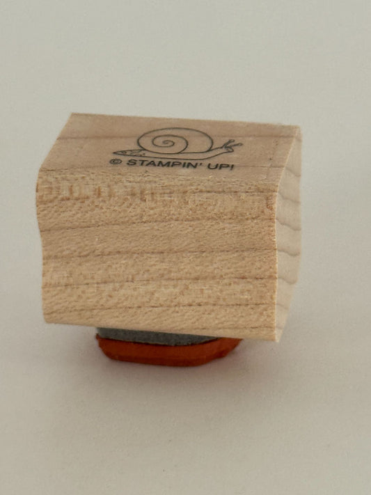 Stampin Up Rubber Stamp Snail Whimsical Woodland Creature Animal Card Making