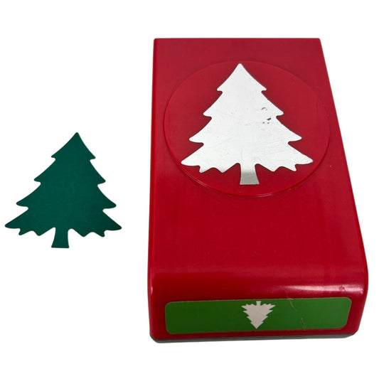 EK Success Paper Punch Christmas Tree Card Making Holidays Nature Evergreen Flat Silhouette