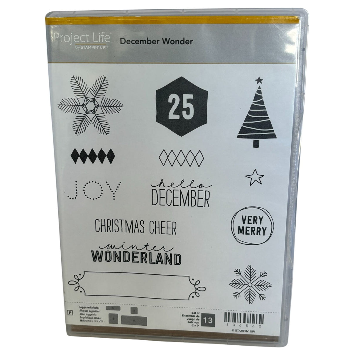 Stampin Up Stamp Set December Wonder Christmas Cheer Snowflake Cards Labels Dies Framelits Winter