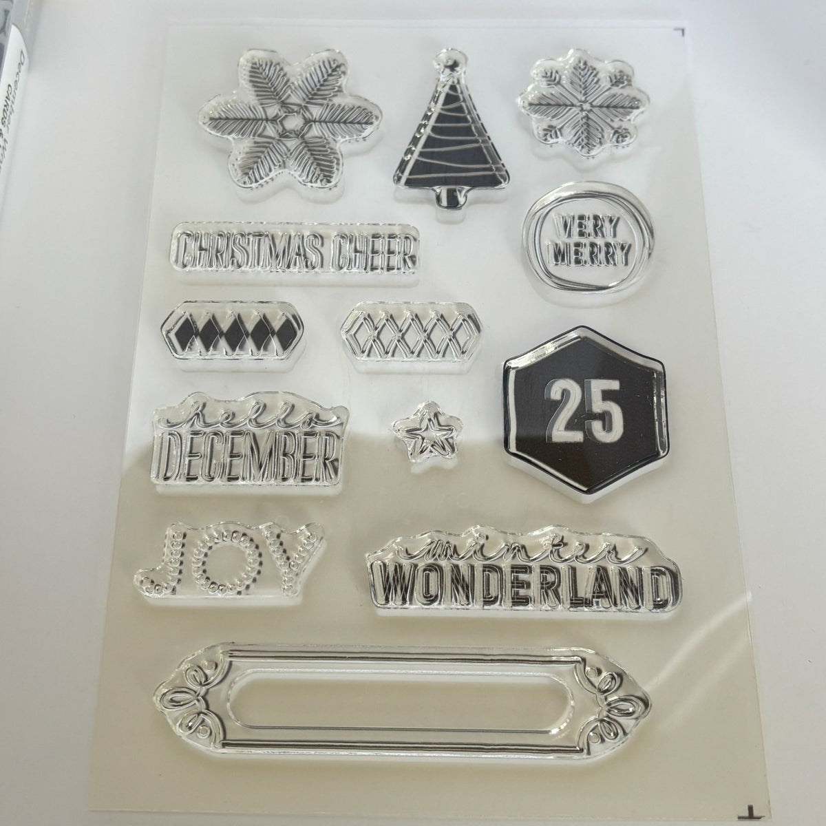 Stampin Up Stamp Set December Wonder Christmas Cheer Snowflake Cards Labels Dies Framelits Winter
