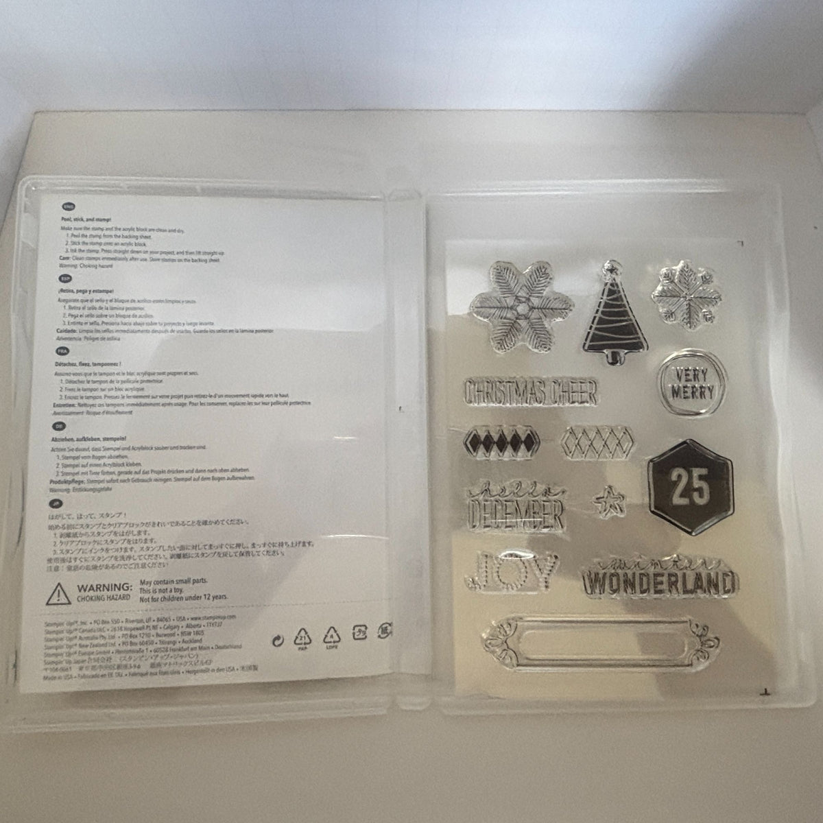 Stampin Up Stamp Set December Wonder Christmas Cheer Snowflake Cards Labels Dies Framelits Winter