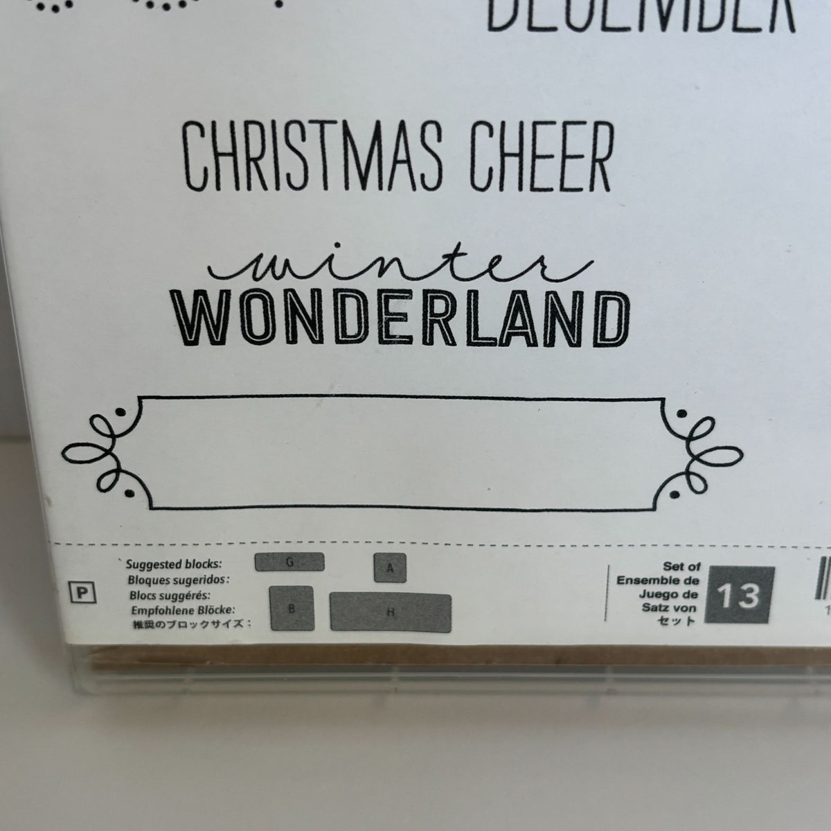 Stampin Up Stamp Set December Wonder Christmas Cheer Snowflake Cards Labels Dies Framelits Winter