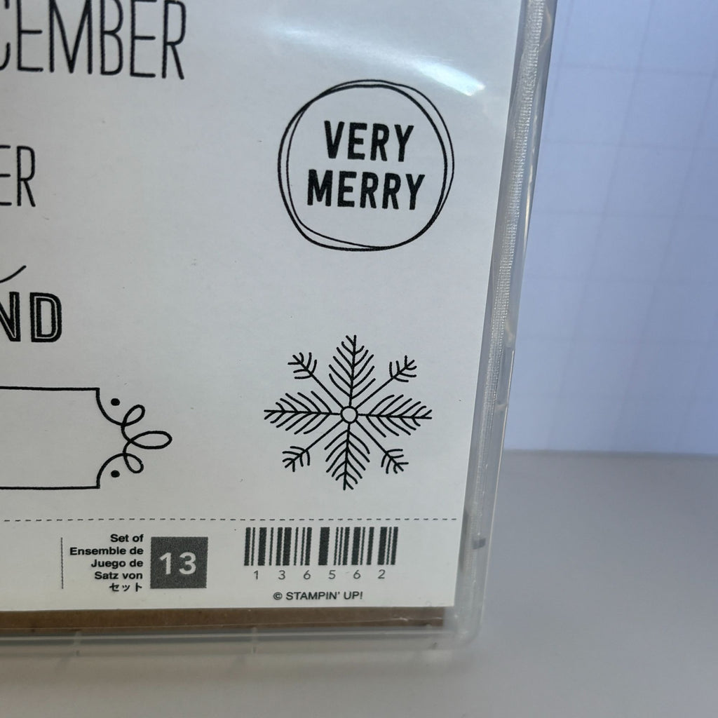 Stampin Up Stamp Set December Wonder Christmas Cheer Snowflake Cards Labels Dies Framelits Winter