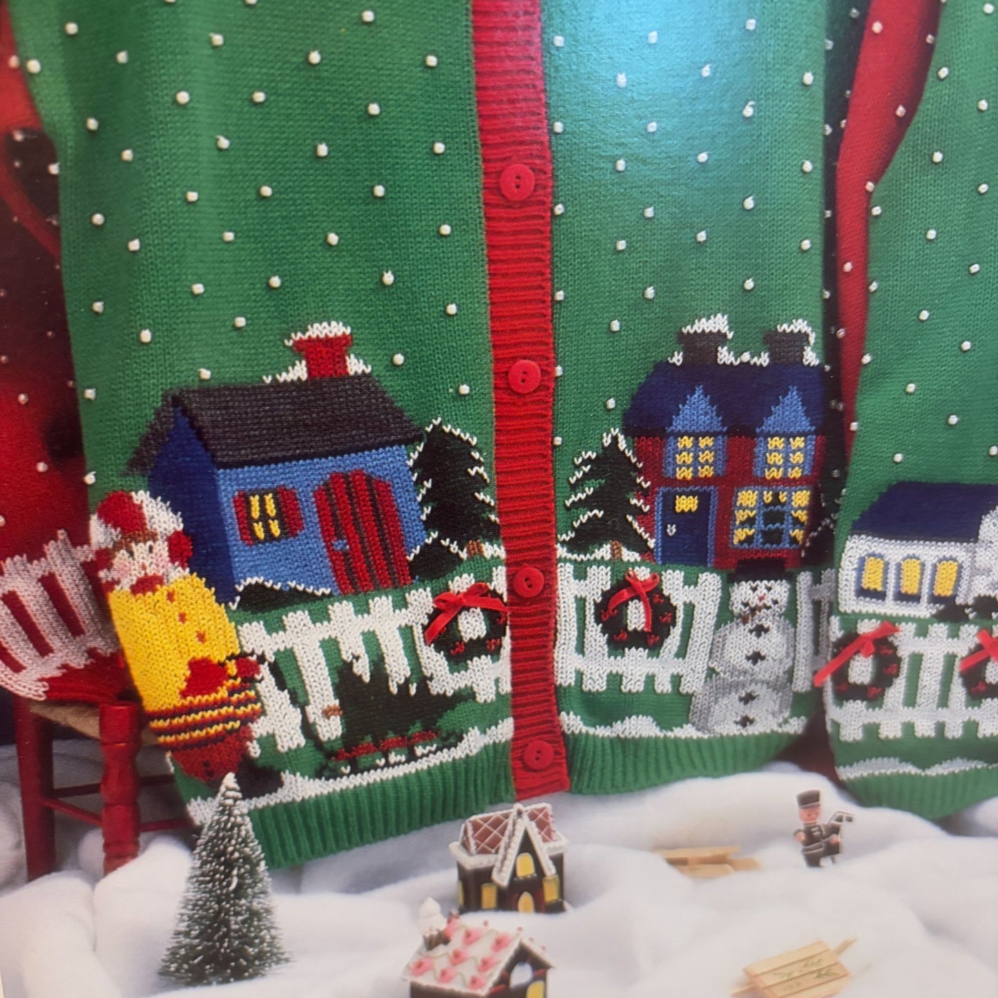 Just CrossStitch Cross Stitch Pattern Book Christmas Village Duplicate Stitch