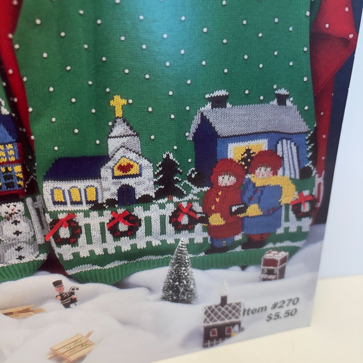 Just CrossStitch Cross Stitch Pattern Book Christmas Village Duplicate Stitch