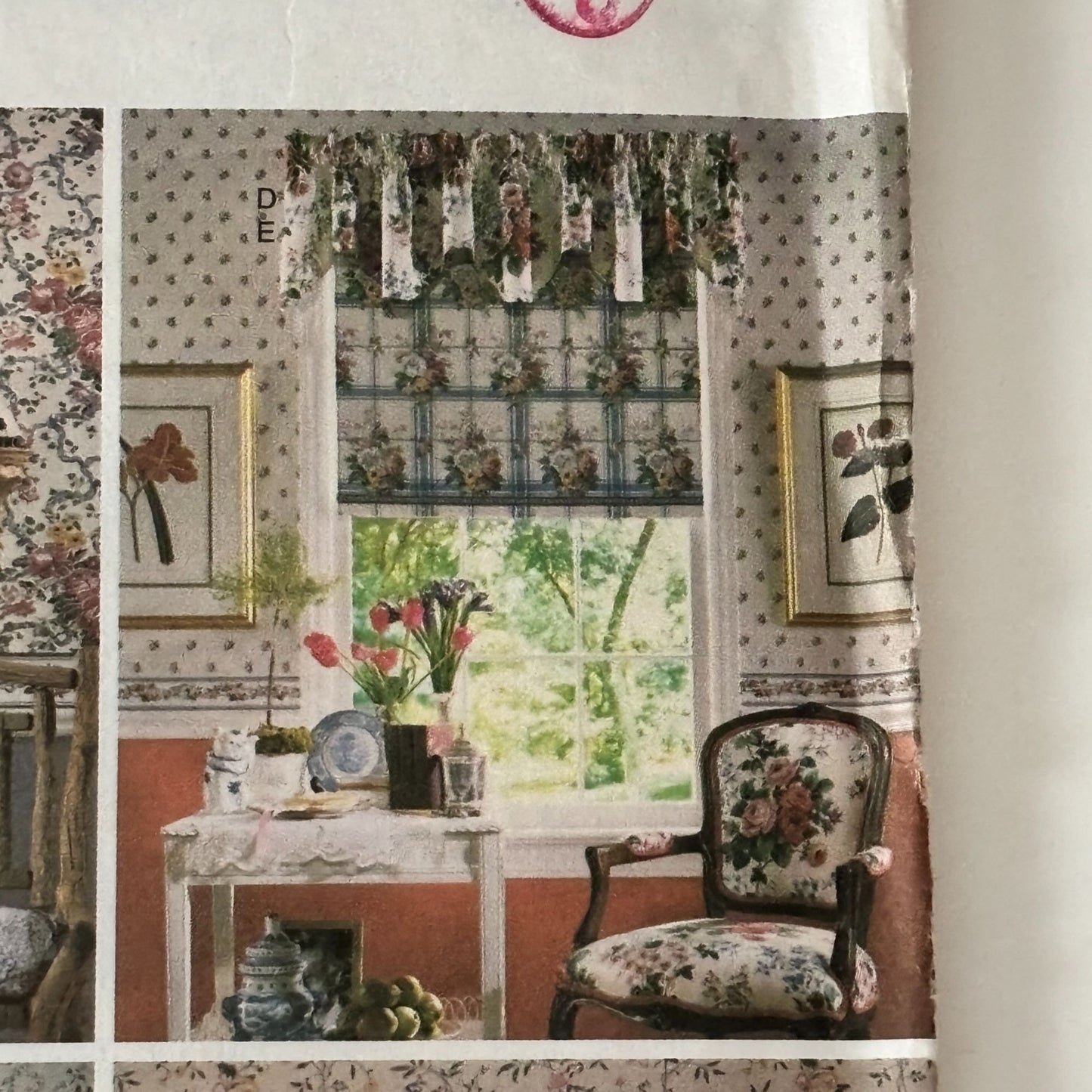 Butterick Sewing Pattern 6434 Waverly Valance Roller Shade Home Decor Country Uncut