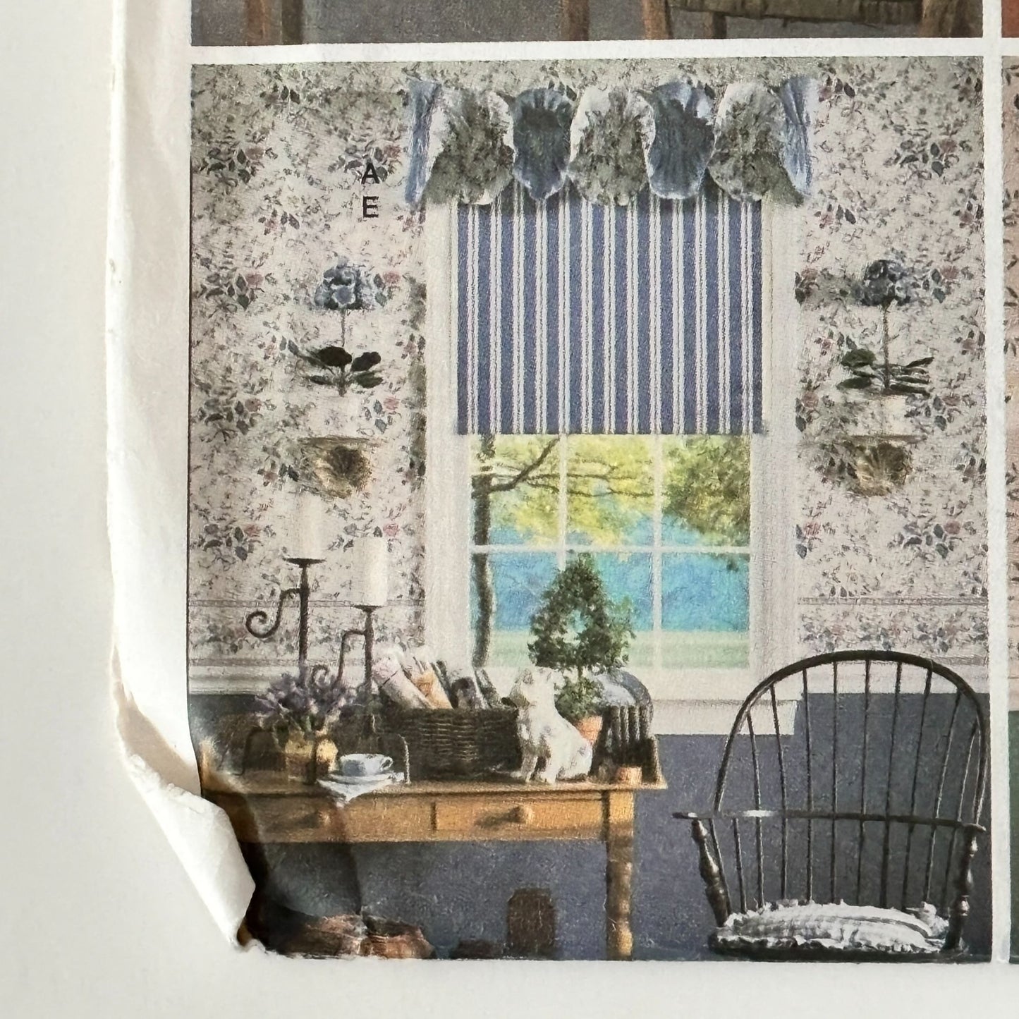 Butterick Sewing Pattern 6434 Waverly Valance Roller Shade Home Decor Country Uncut