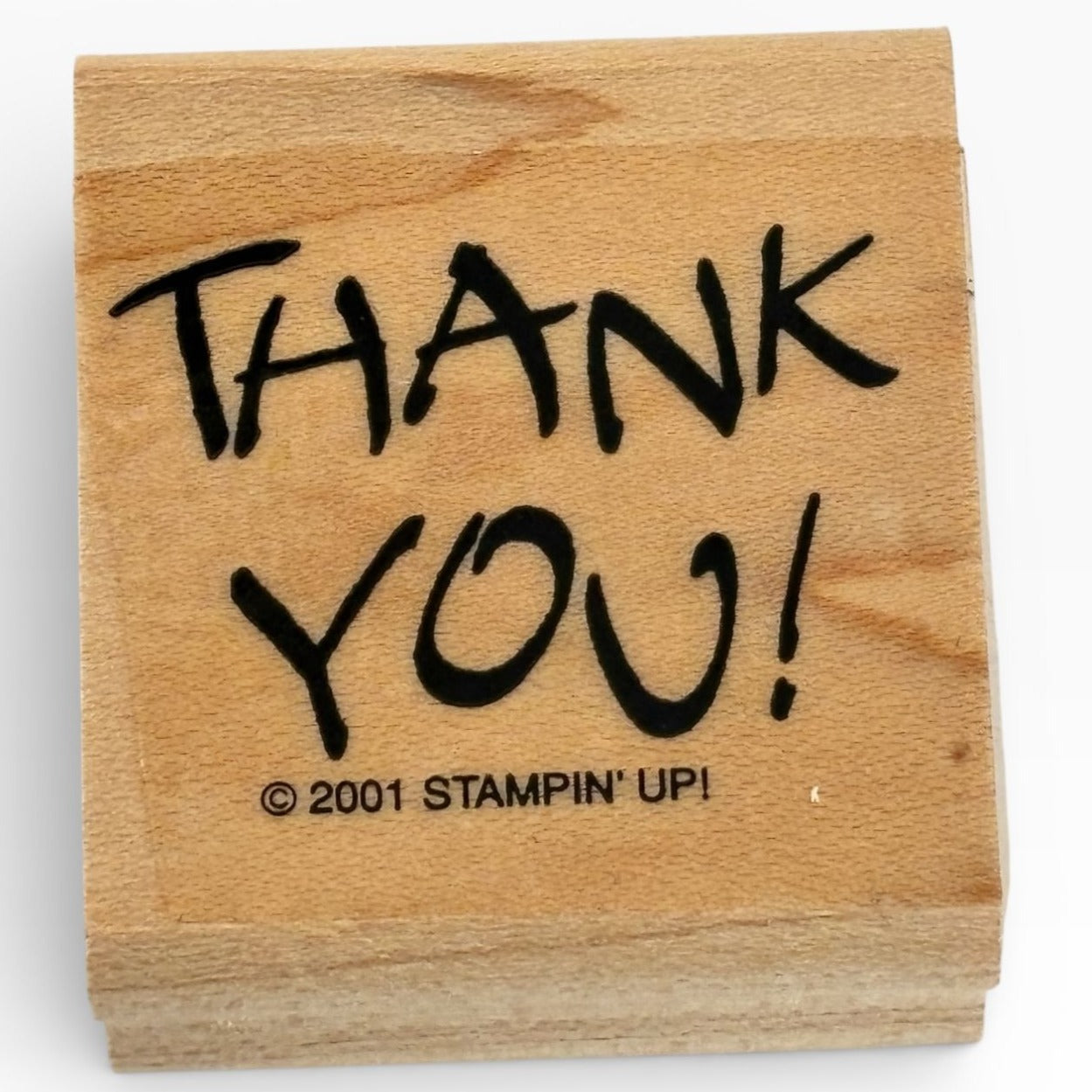 Stampin Up Rubber Stamp Thank You Card Making Words Sentiment