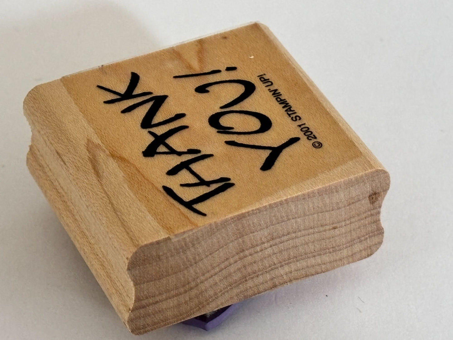 Stampin Up Rubber Stamp Thank You Card Making Words Sentiment