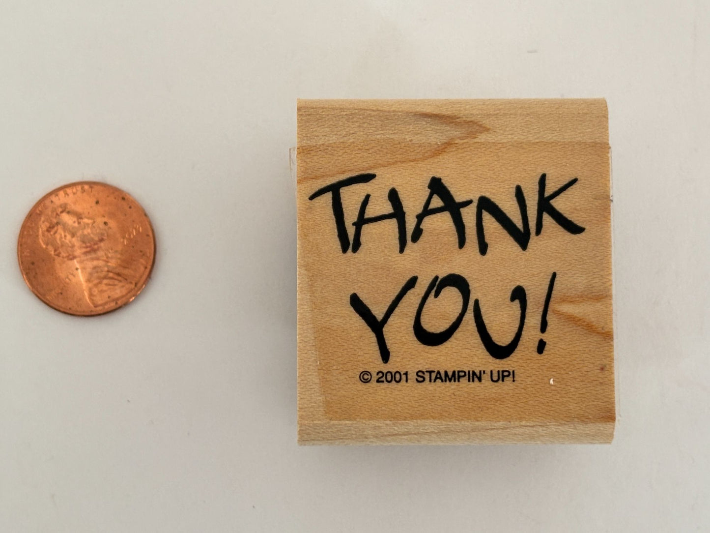 Stampin Up Rubber Stamp Thank You Card Making Words Sentiment