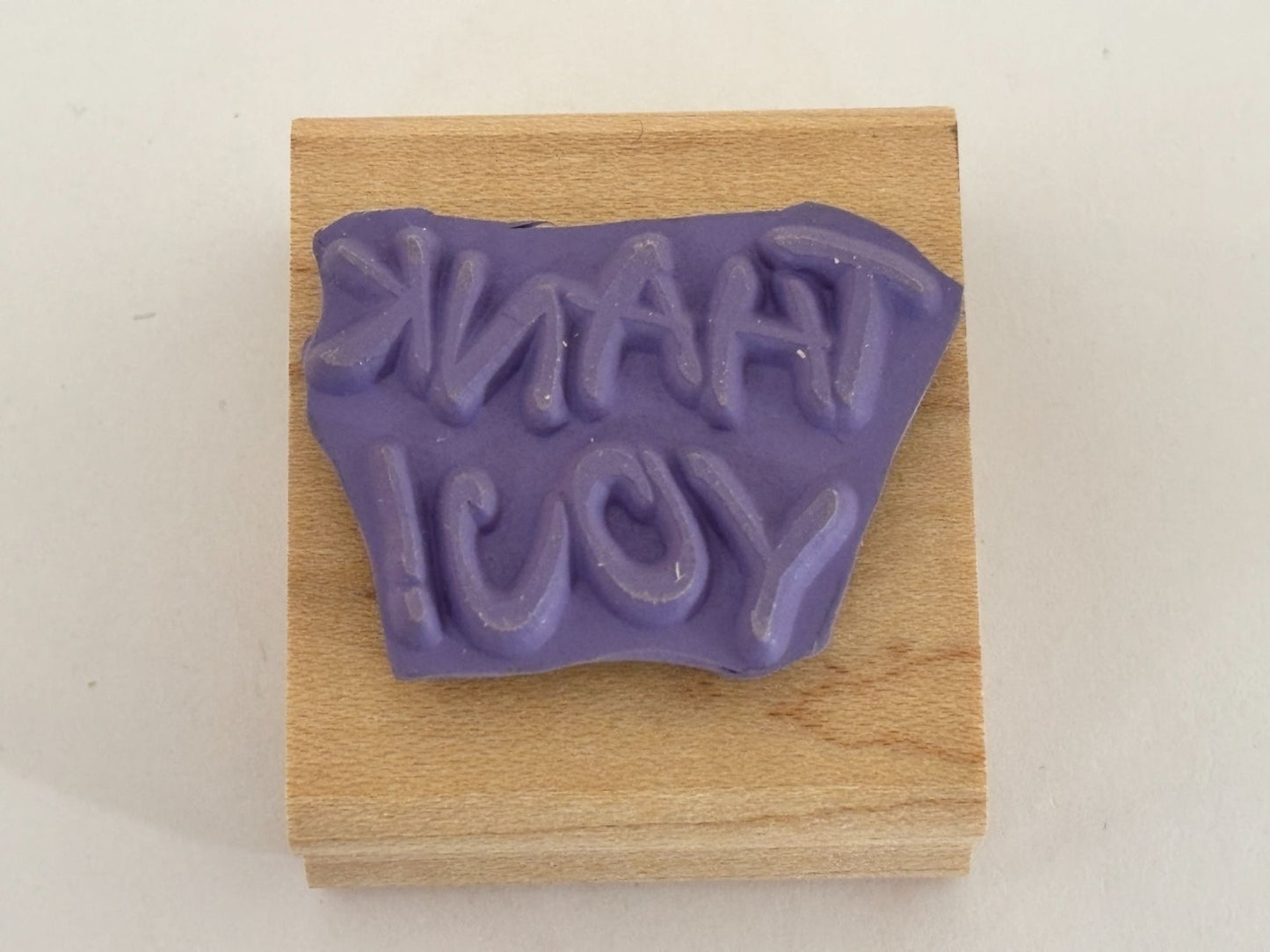 Stampin Up Rubber Stamp Thank You Card Making Words Sentiment