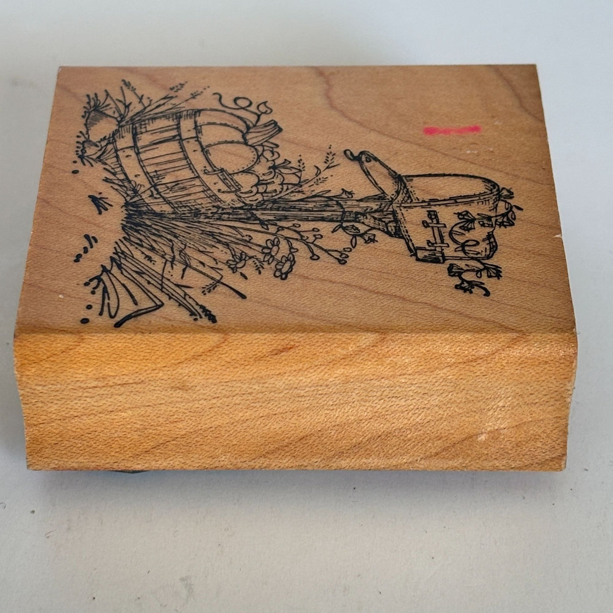 Art Impressions Rubber Stamp Fall Mailbox Pumpkins Harvest Basket Autumn Thanksgiving Cardmaking Country Scene