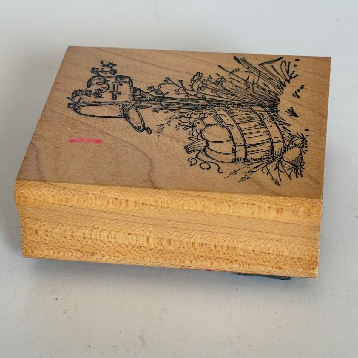 Art Impressions Rubber Stamp Fall Mailbox Pumpkins Harvest Basket Autumn Thanksgiving Cardmaking Country Scene