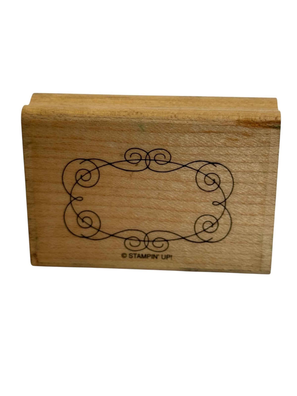 Stampin Up Rubber Stamp Decorative Frame Small Oval Swirls Card Making Craft