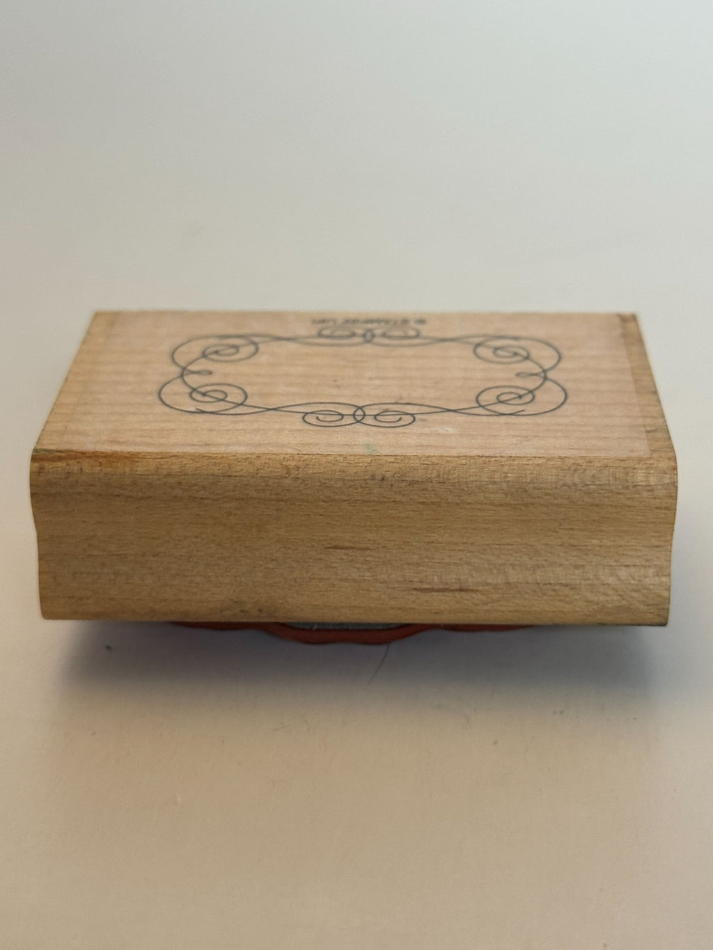 Stampin Up Rubber Stamp Decorative Frame Small Oval Swirls Card Making Craft