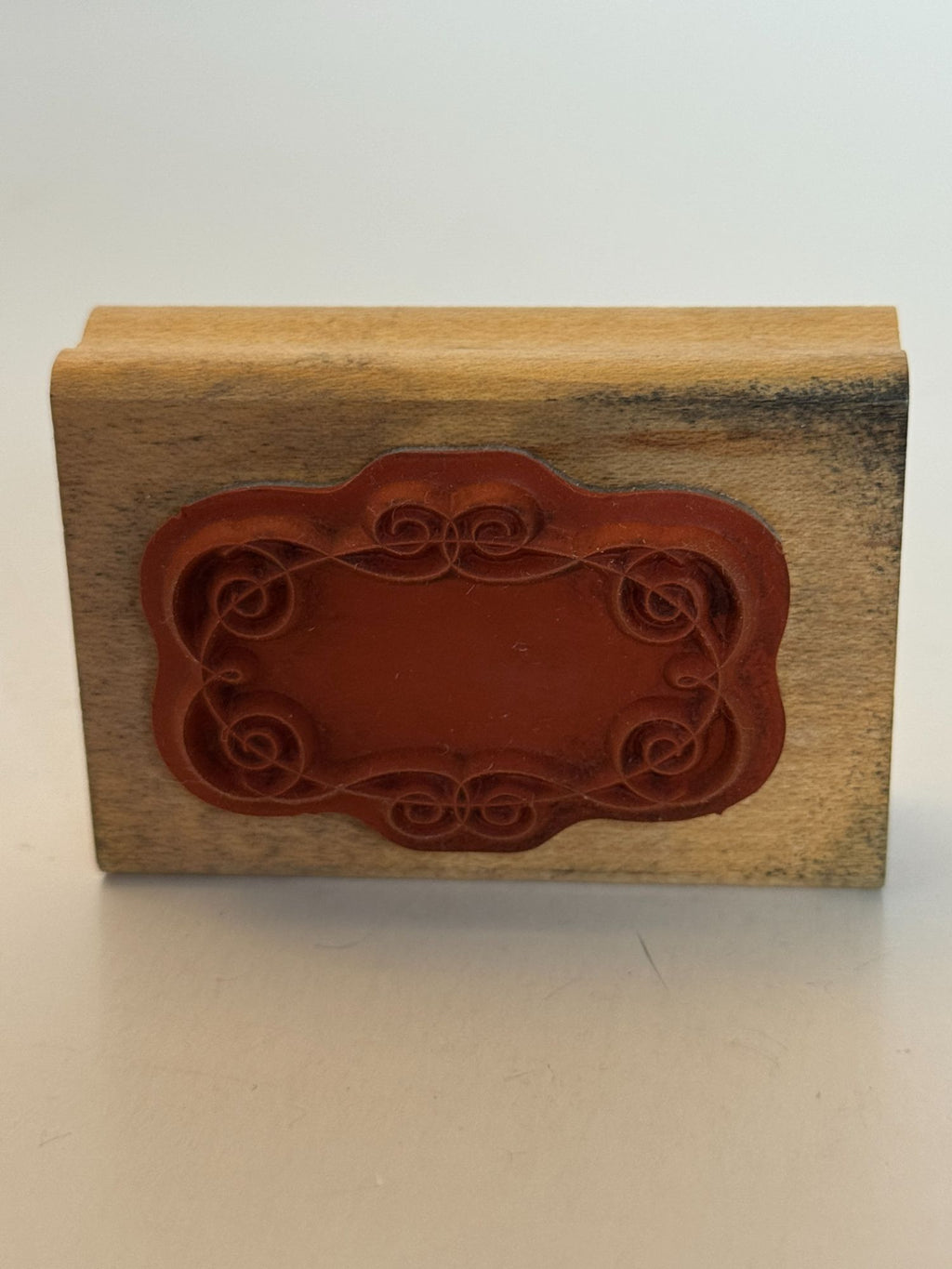 Stampin Up Rubber Stamp Decorative Frame Small Oval Swirls Card Making Craft