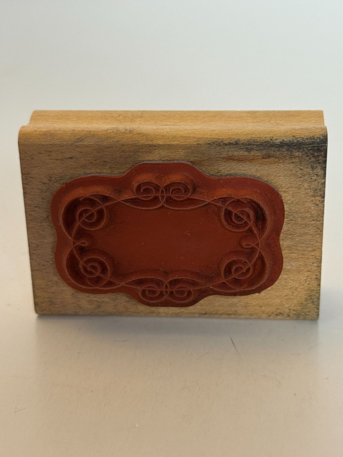 Stampin Up Rubber Stamp Decorative Frame Small Oval Swirls Card Making Craft