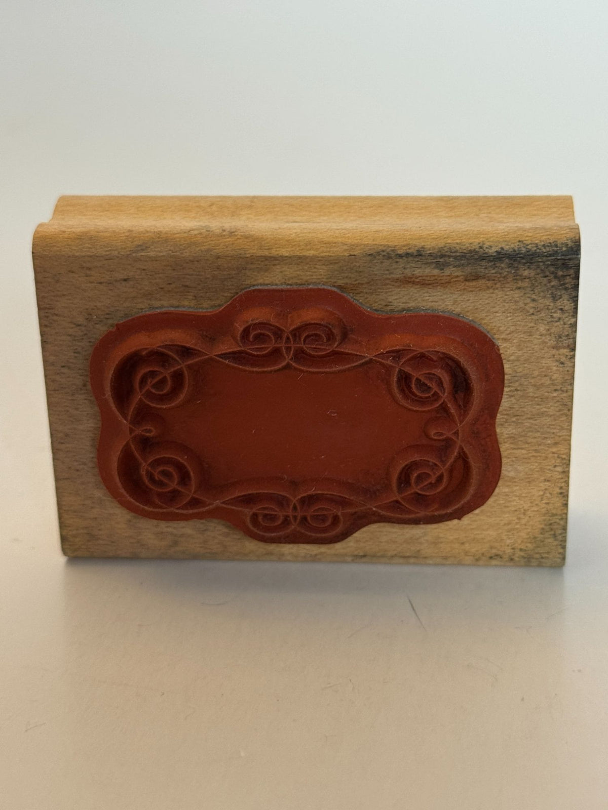 Stampin Up Rubber Stamp Decorative Frame Small Oval Swirls Card Making Craft