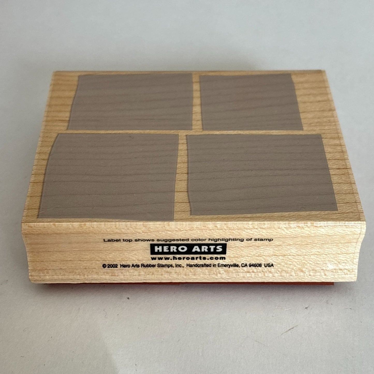 Hero Arts Rubber Stamp Irregular Background Blocks Texture Cardmaking Craft H2353 Abstract Squares Wooden