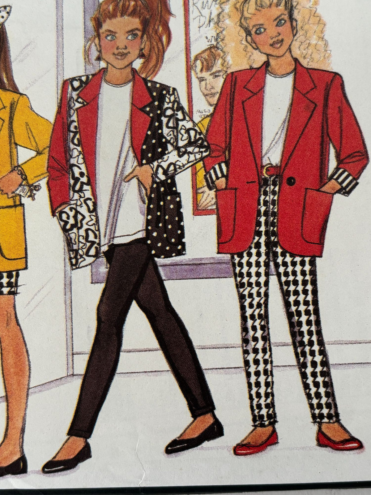 Butterick Sewing Pattern 6290 Blazer Jacket Pants 1990s School Girls 12 14 Uncut