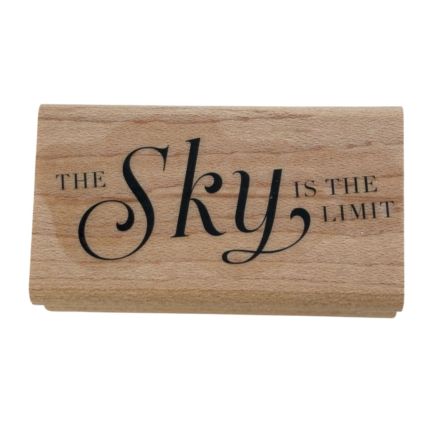 Stampin Up Rubber Stamp The Sky is the Limit Inspirational Message Card Making