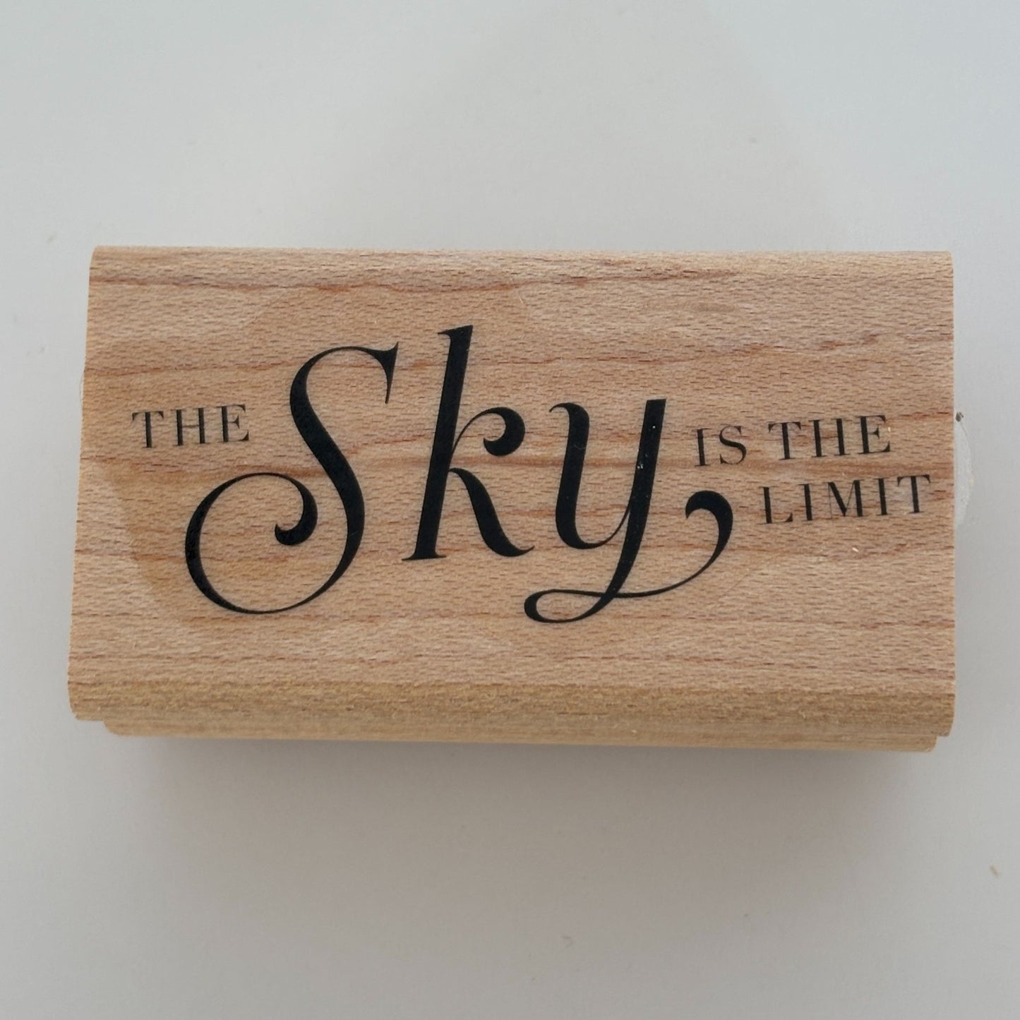 Stampin Up Rubber Stamp The Sky is the Limit Inspirational Message Card Making