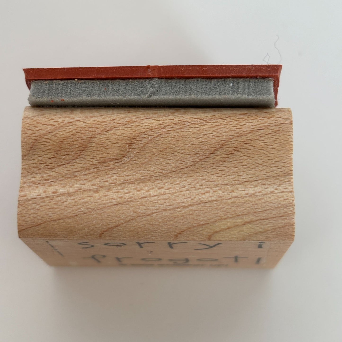 Stampin Up Rubber Stamp Sorry I Frogot Forgot Frog Belated Birthday Card Making