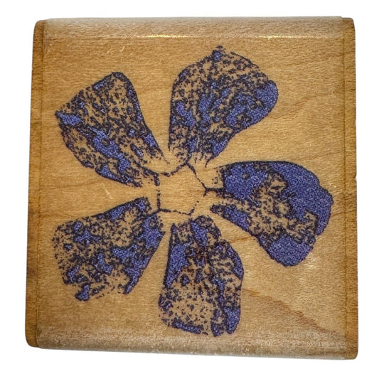 Rubber Stampede Wood Rubber Stamp Periwinkle Blossom Flower Spring Garden 2864C
