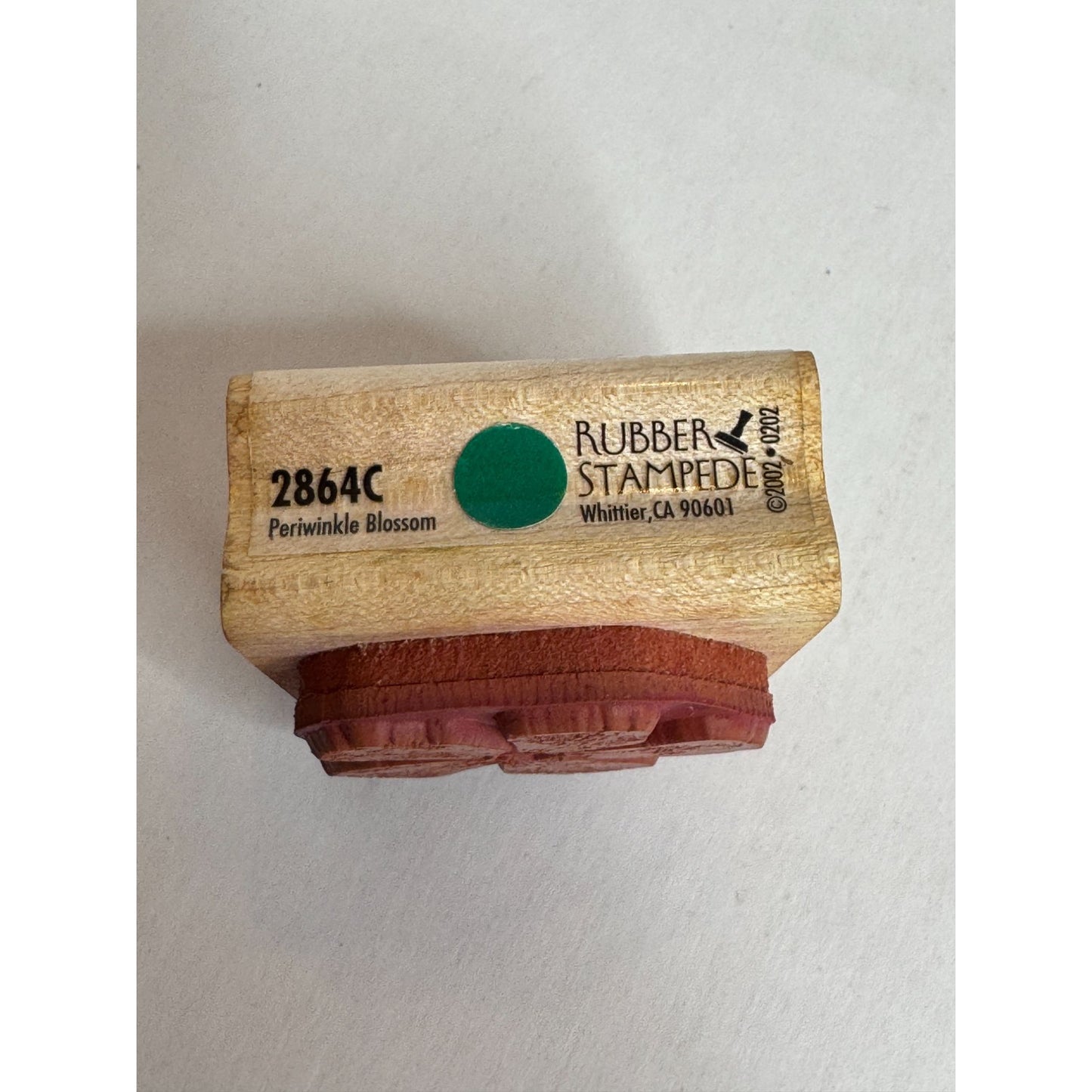 Rubber Stampede Wood Rubber Stamp Periwinkle Blossom Flower Spring Garden 2864C