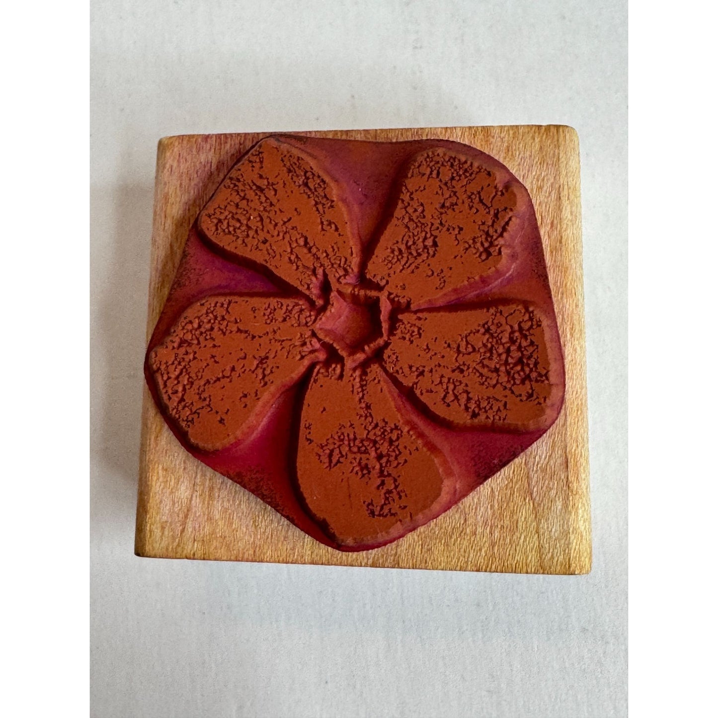Rubber Stampede Wood Rubber Stamp Periwinkle Blossom Flower Spring Garden 2864C