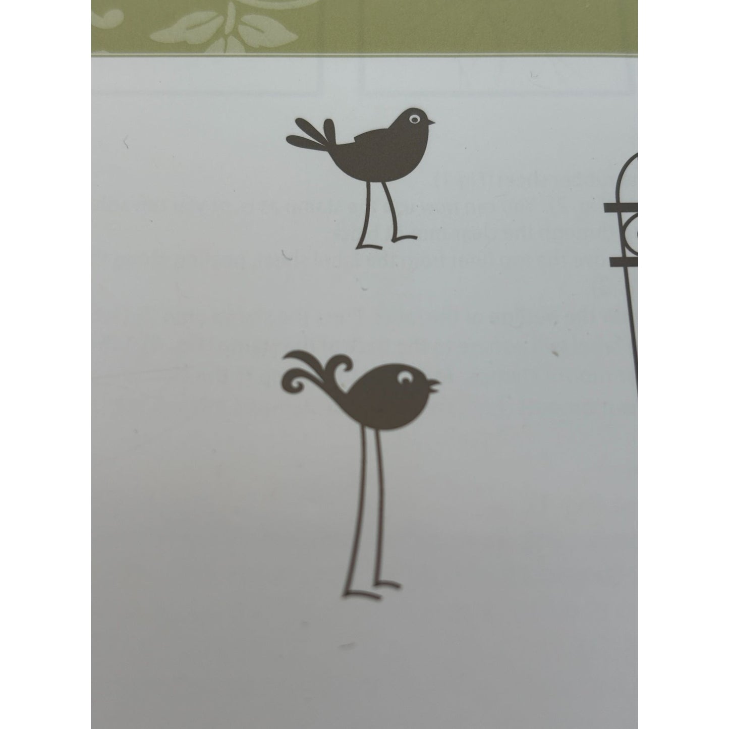 Stampin Up Clear Mount Rubber Stamp Set Aviary Birdcages Birds Owl Card Making 9