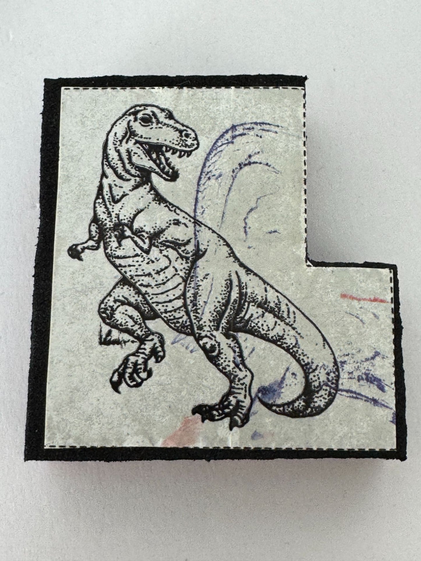 Dinosaur Foam Rubber Stamp Set Triceratops Stegosaurus Kids Birthday Card Making