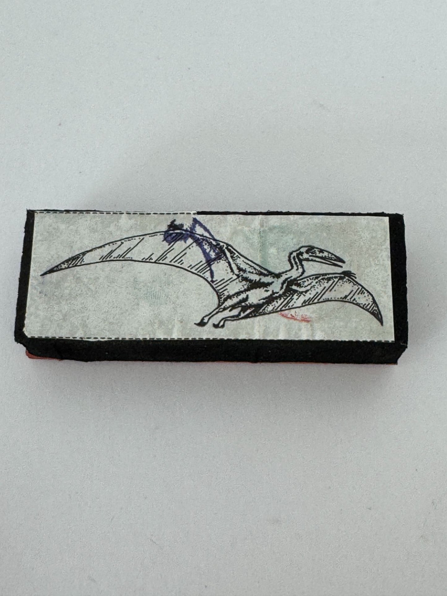 Dinosaur Foam Rubber Stamp Set Triceratops Stegosaurus Kids Birthday Card Making