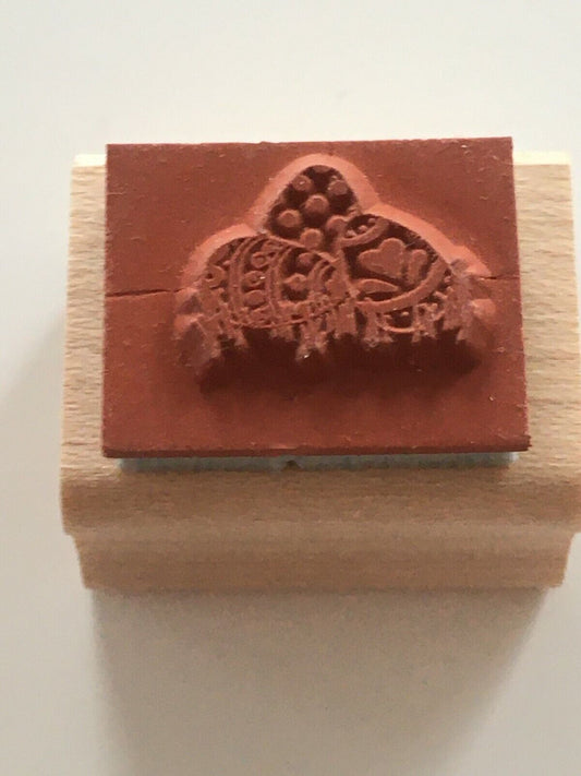 Stampin Up Easter Egg Hunt Rubber Stamp Decorated Eggs Card Making Spring Craft Small Tiny