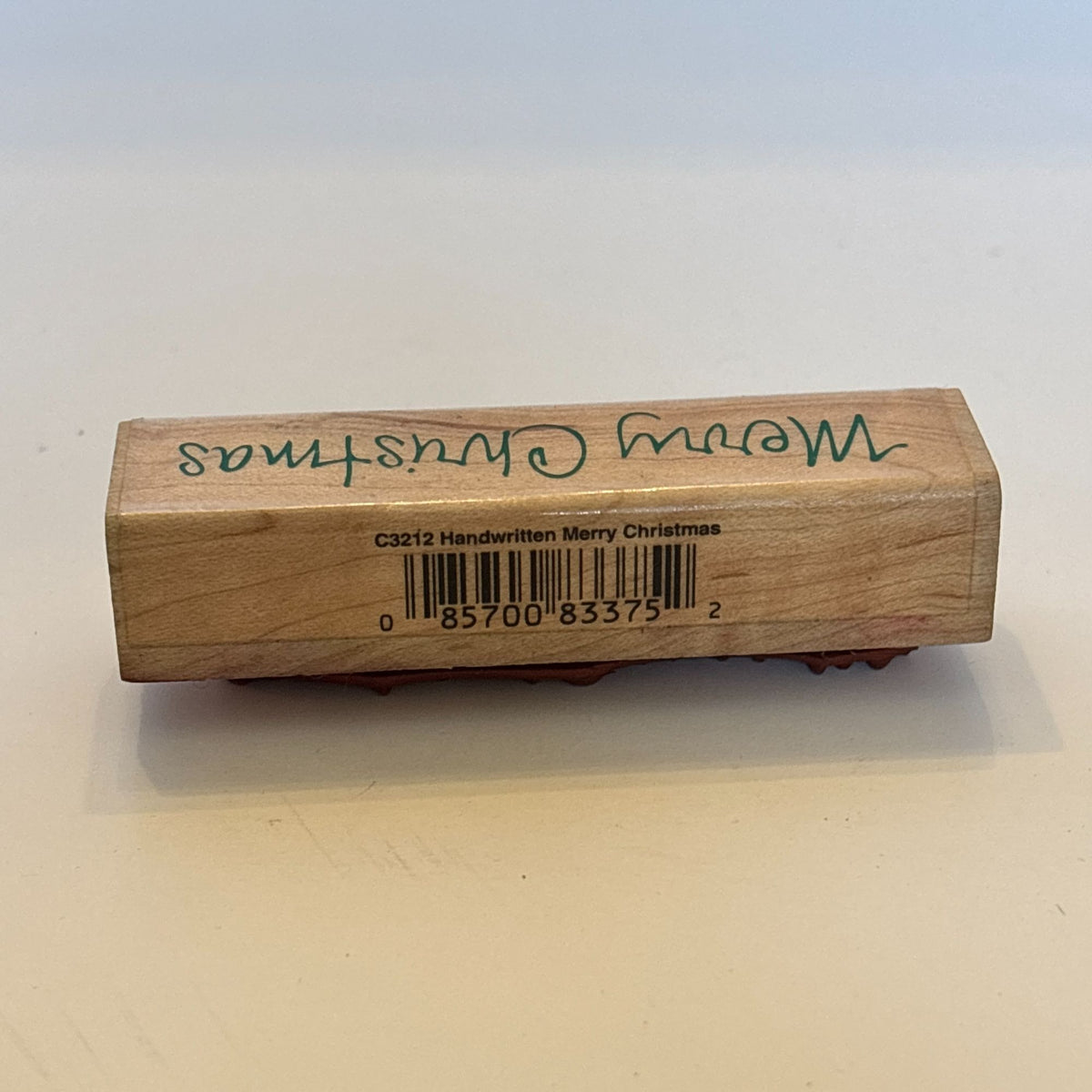Hero Arts Rubber Stamp Merry Christmas Card Making Handwritten Holiday Sentiment Words Wood Mounted