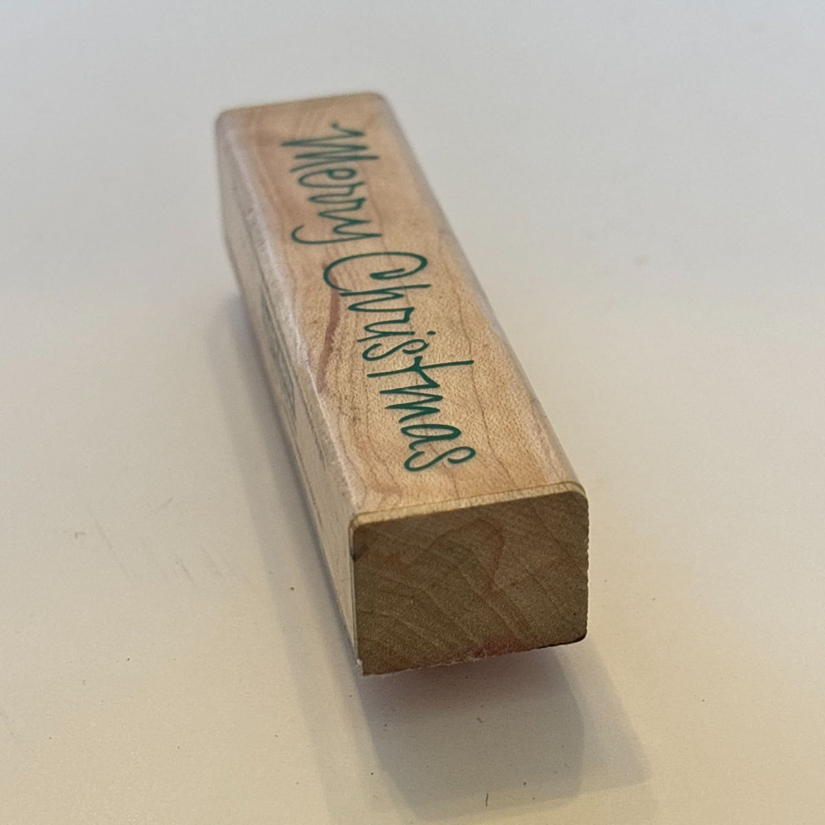 Hero Arts Rubber Stamp Merry Christmas Card Making Handwritten Holiday Sentiment Words Wood Mounted