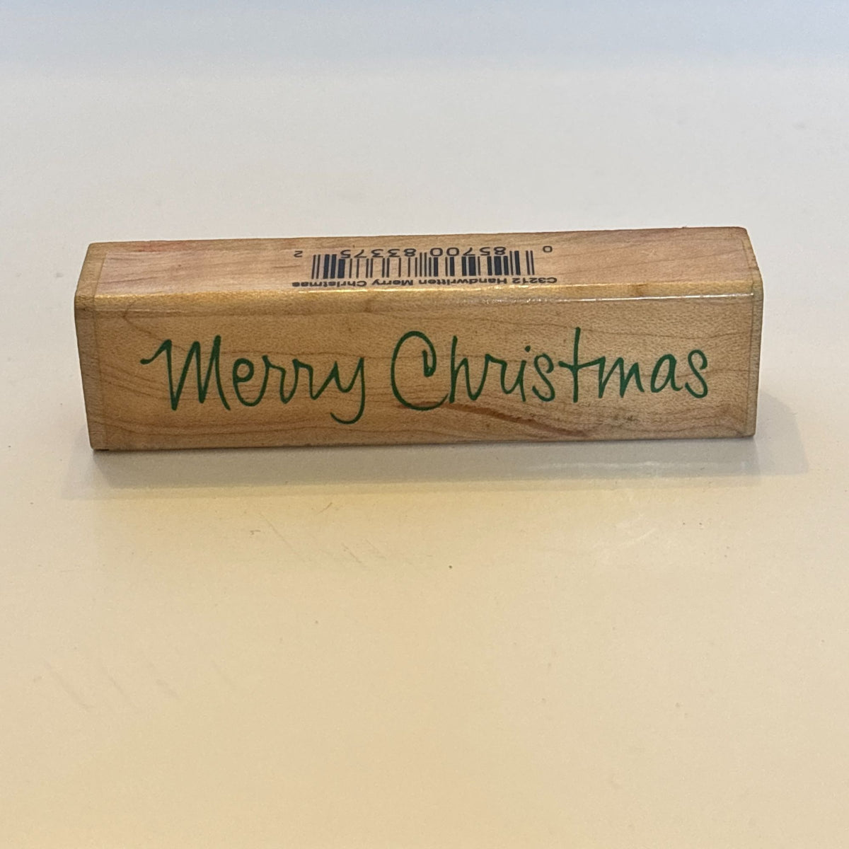 Hero Arts Rubber Stamp Merry Christmas Card Making Handwritten Holiday Sentiment Words Wood Mounted