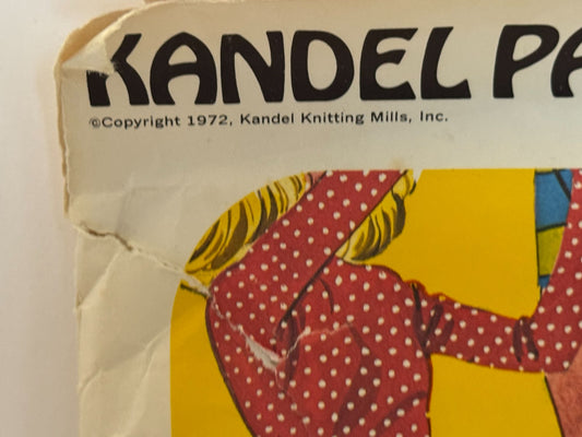 Kandel Sewing Pattern 10 Harmony Pants 8-20 Wide Straight Leg Rolled 1970s Uncut