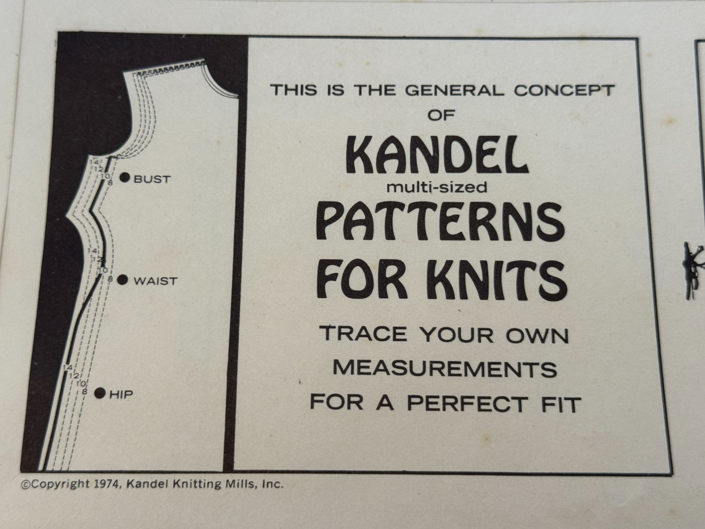 Kandel Sewing Pattern 10 Harmony Pants 8-20 Wide Straight Leg Rolled 1970s Uncut