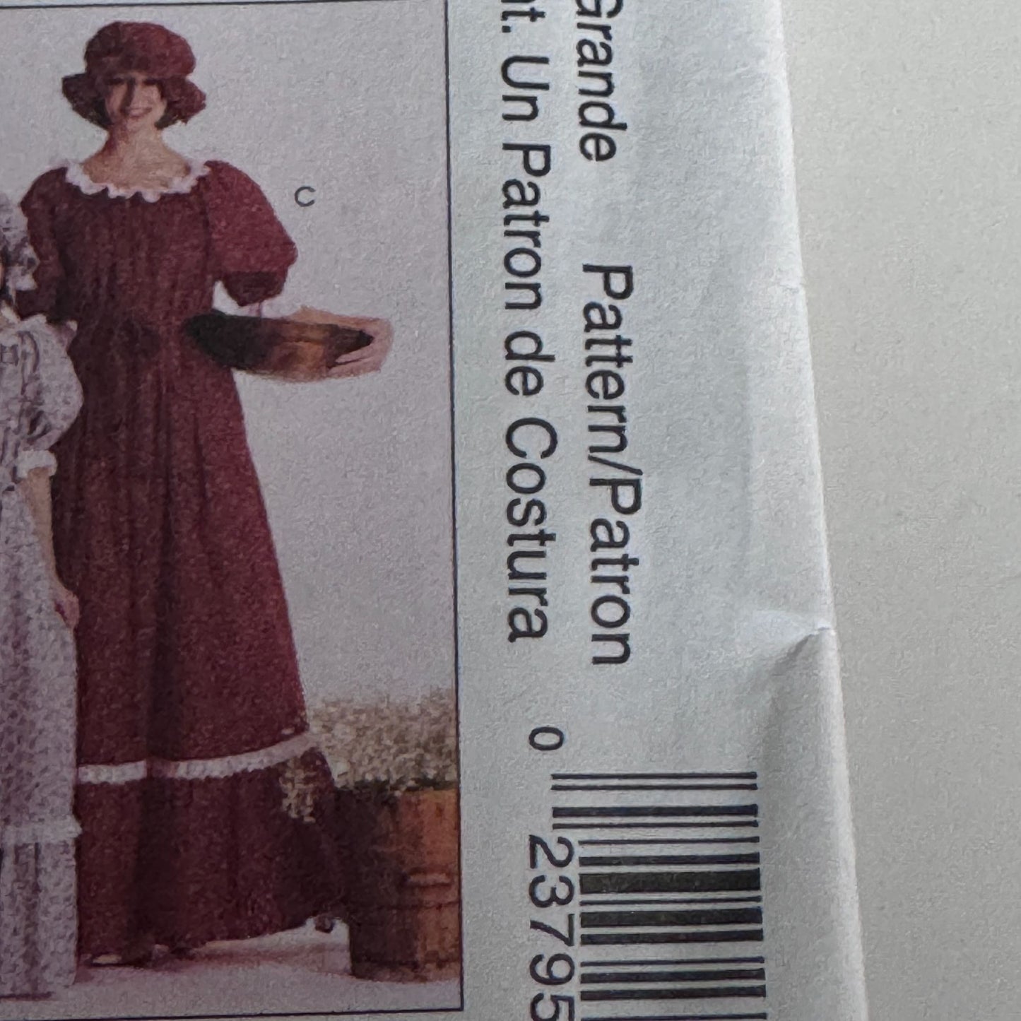 McCalls Sewing Pattern 2337 Pilgrim Costume Colonial Dress Pioneer 20 22 Uncut Halloween Frontier