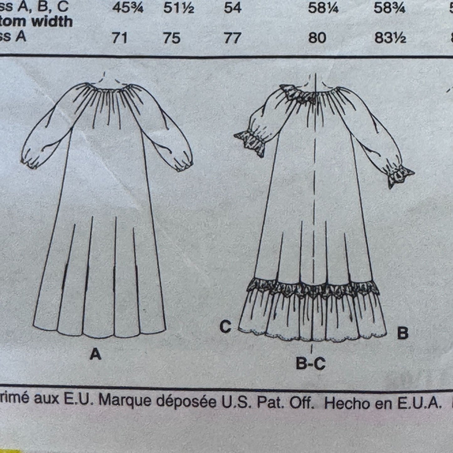 McCalls Sewing Pattern 2337 Pilgrim Costume Colonial Dress Pioneer 20 22 Uncut Halloween Frontier