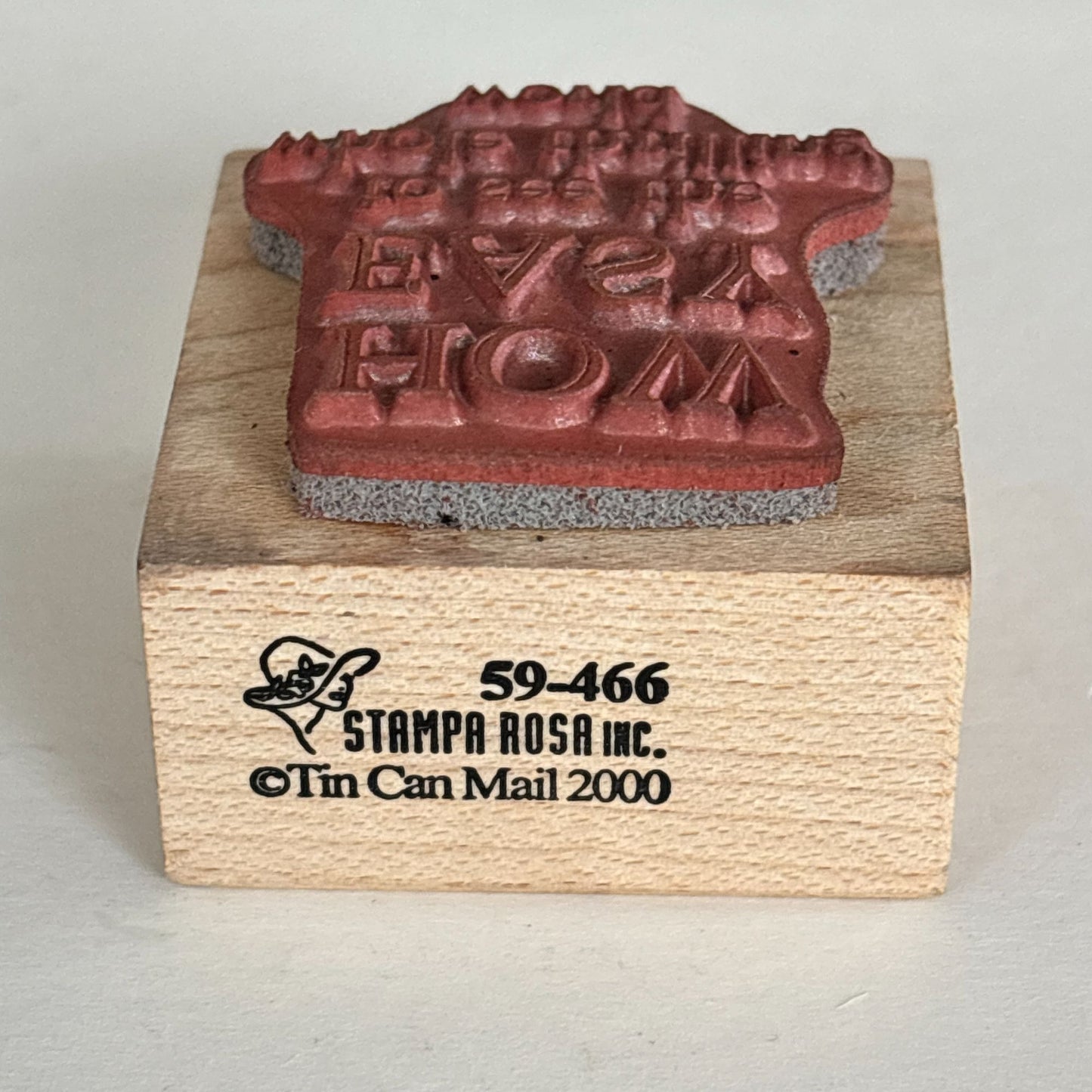 Stampa Rosa Rubber Stamp How Easy To See The Whole Thrilling World Travel Quote