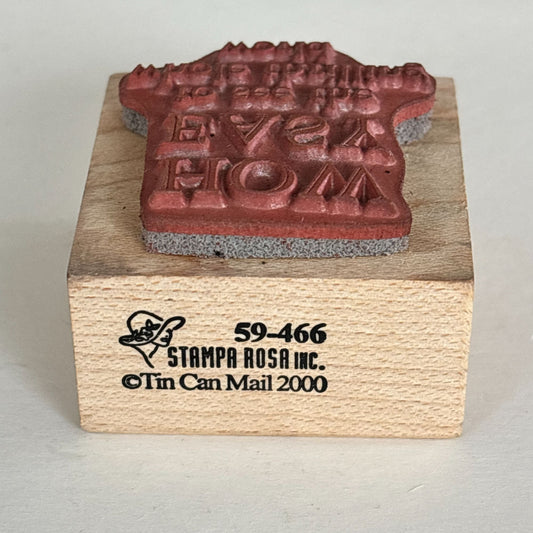 Stampa Rosa Rubber Stamp How Easy To See The Whole Thrilling World Travel Quote
