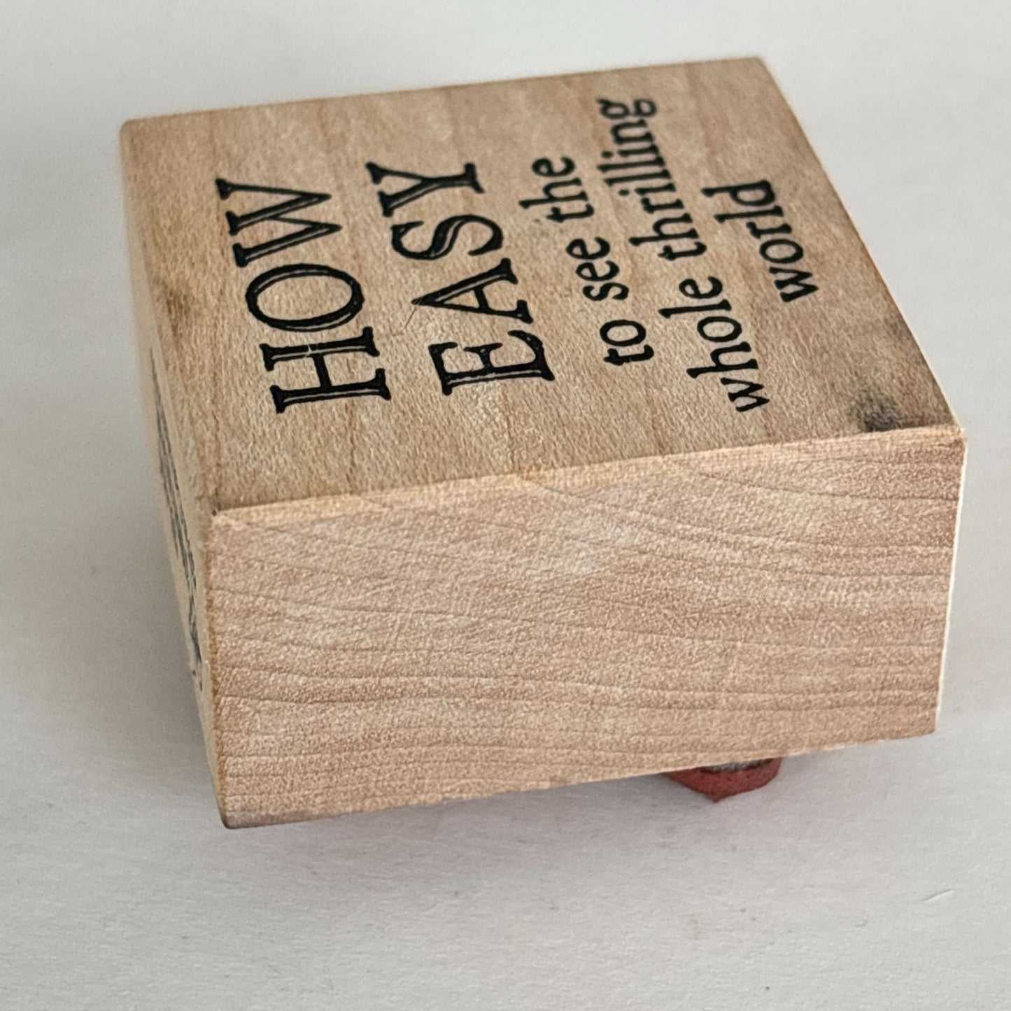 Stampa Rosa Rubber Stamp How Easy To See The Whole Thrilling World Travel Quote