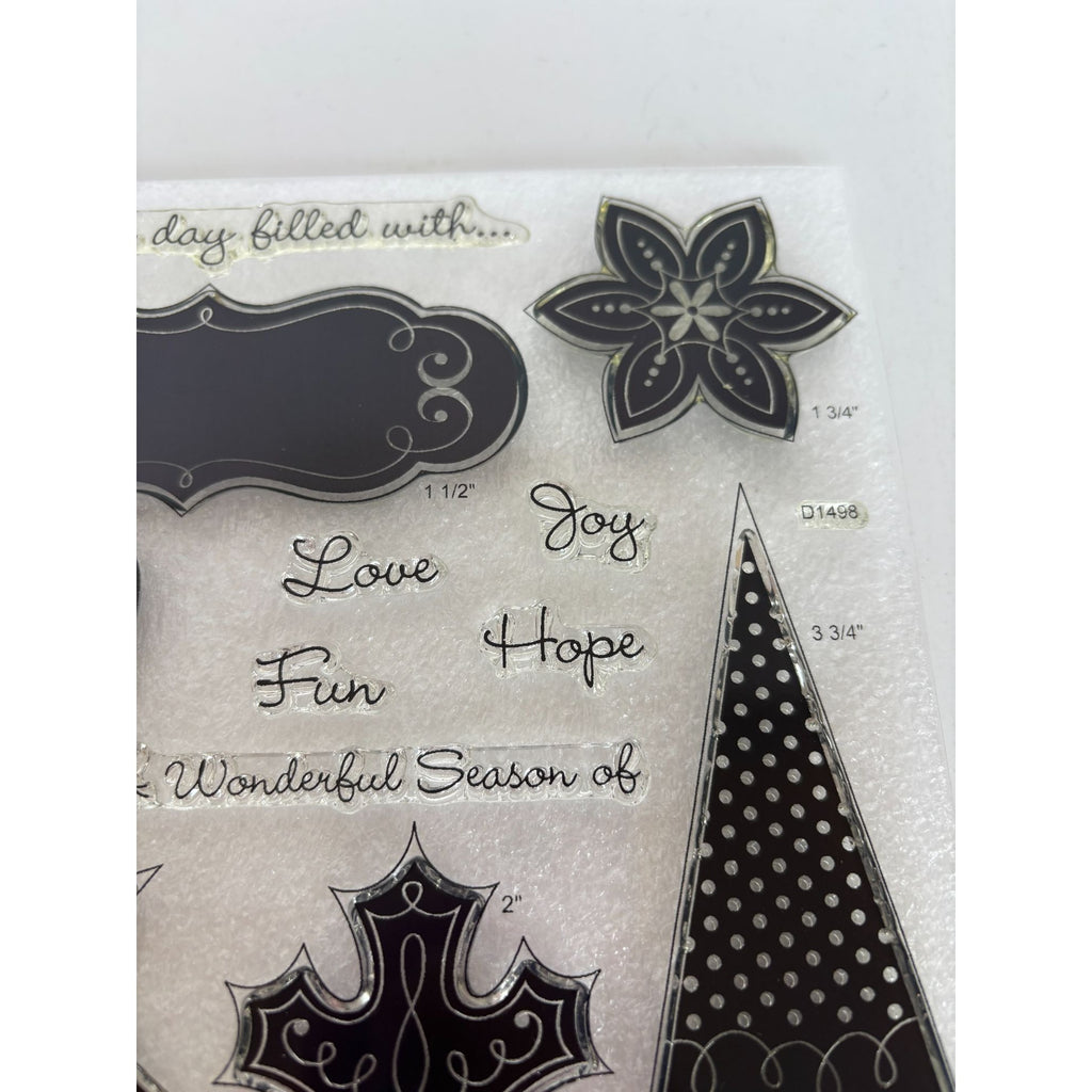 CTMH My Acrylix Acrylic Stamp Set Best Days A Wonderful Season of Love Fun Hope