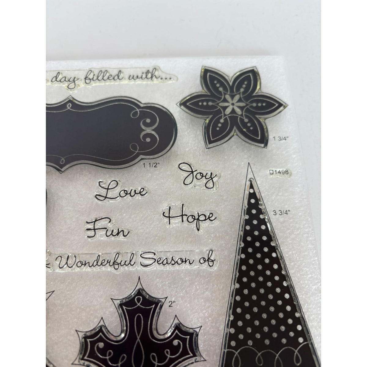 CTMH My Acrylix Acrylic Stamp Set Best Days A Wonderful Season of Love Fun Hope