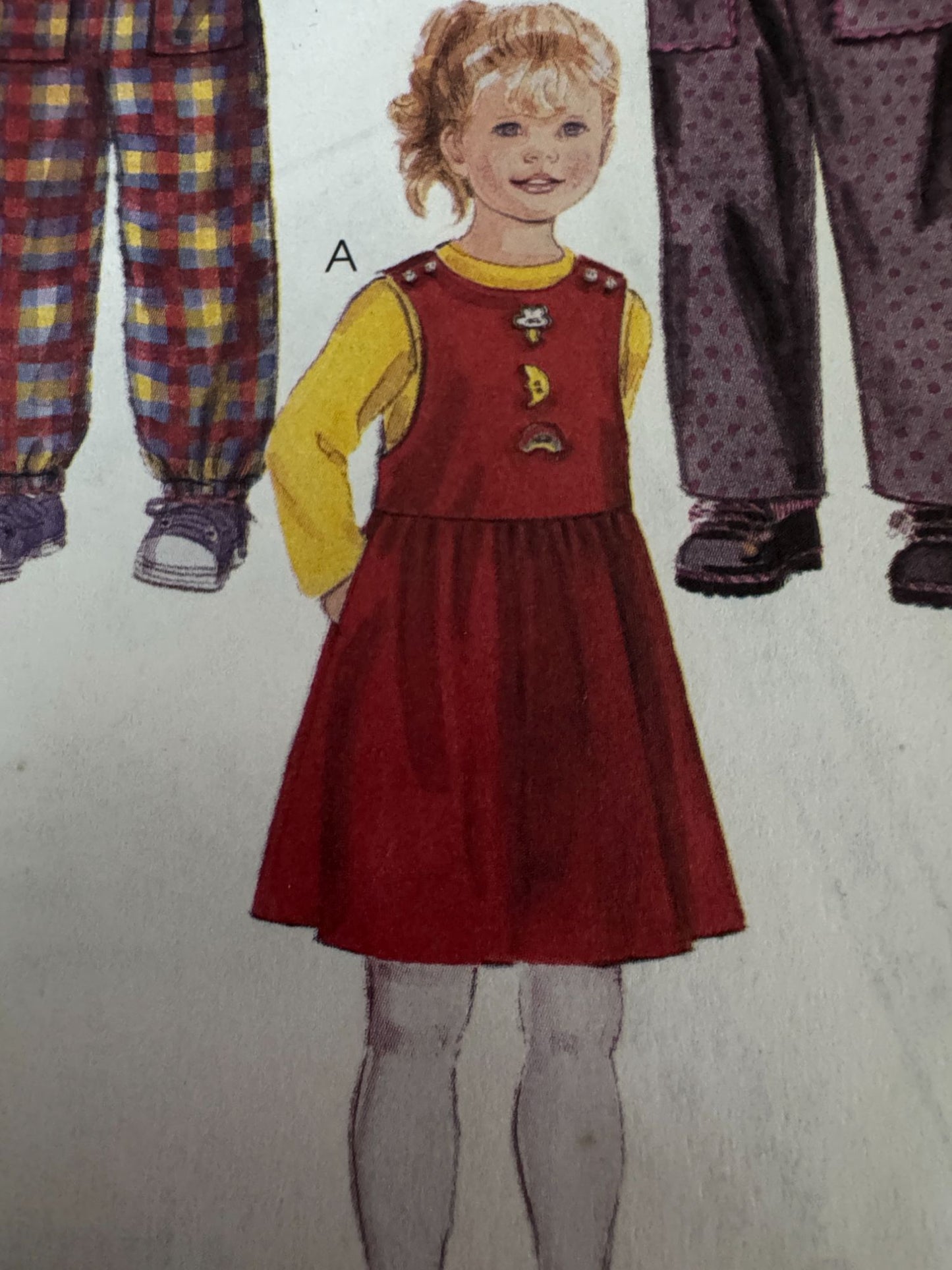 McCalls Sewing Pattern 8991 Jumper and Jumpsuit Girls 2 3 4 Casual Easy Uncut