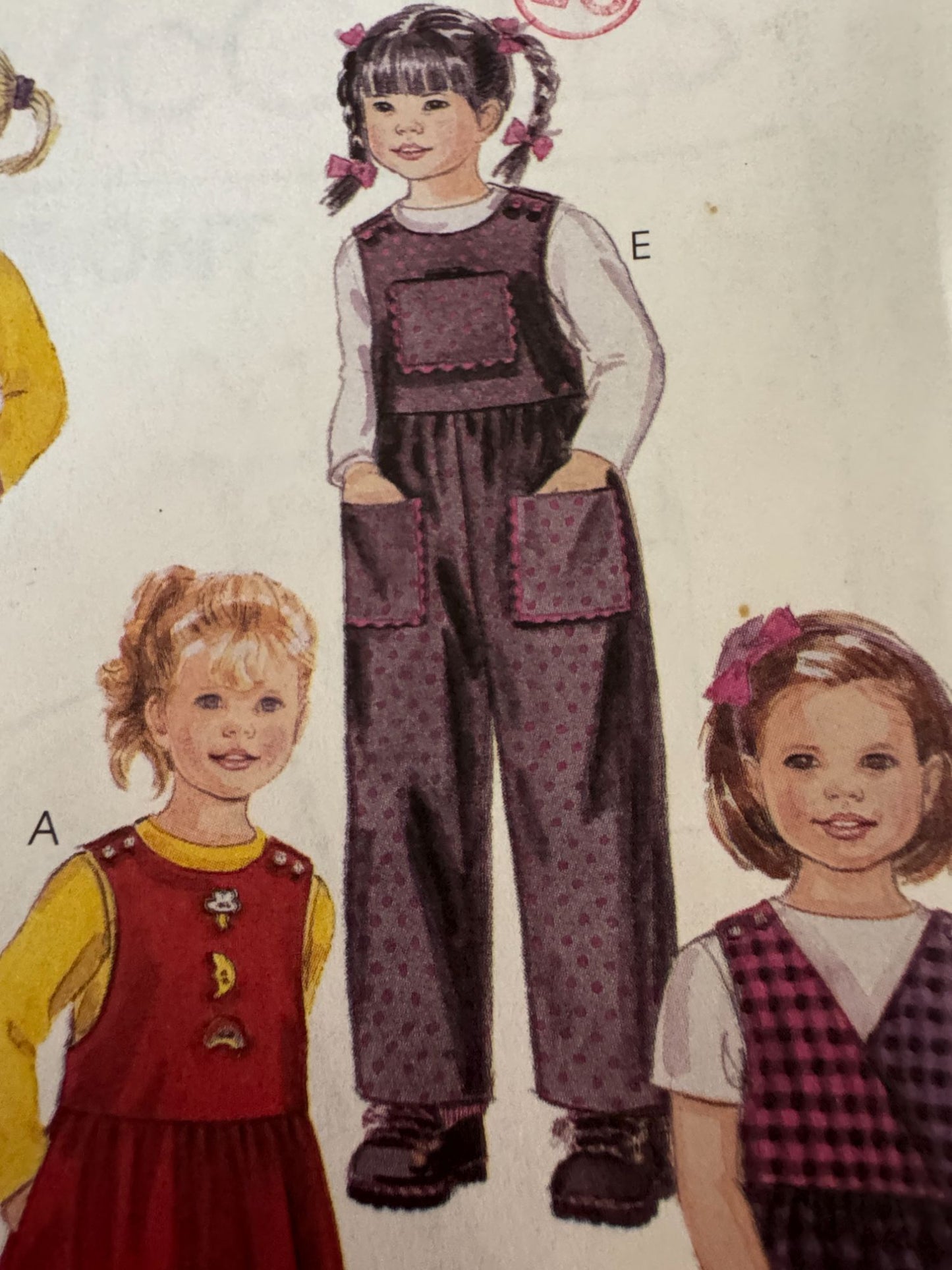 McCalls Sewing Pattern 8991 Jumper and Jumpsuit Girls 2 3 4 Casual Easy Uncut