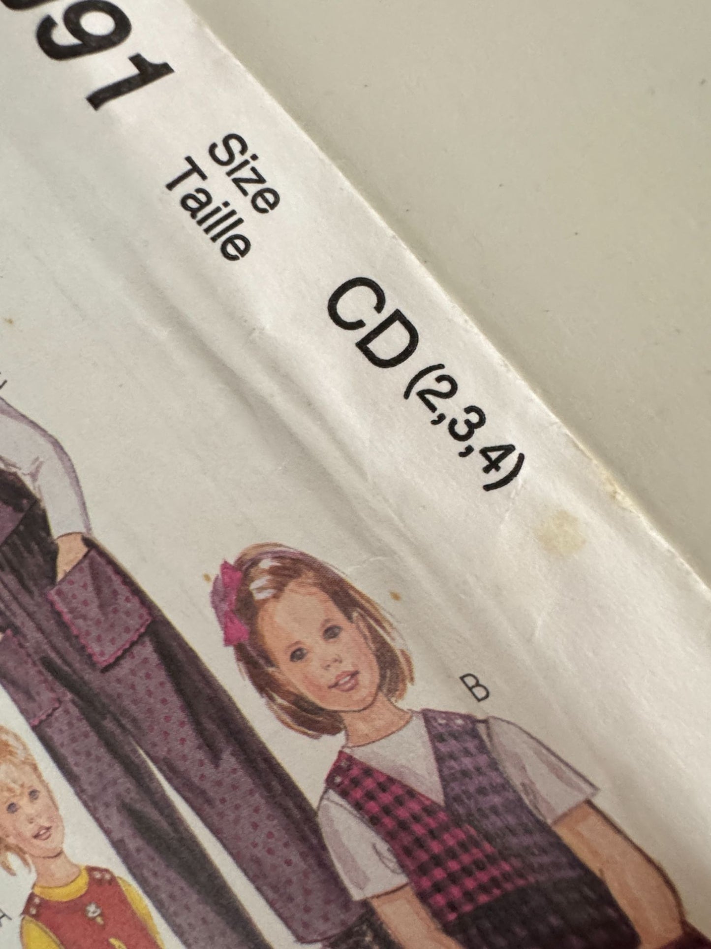 McCalls Sewing Pattern 8991 Jumper and Jumpsuit Girls 2 3 4 Casual Easy Uncut