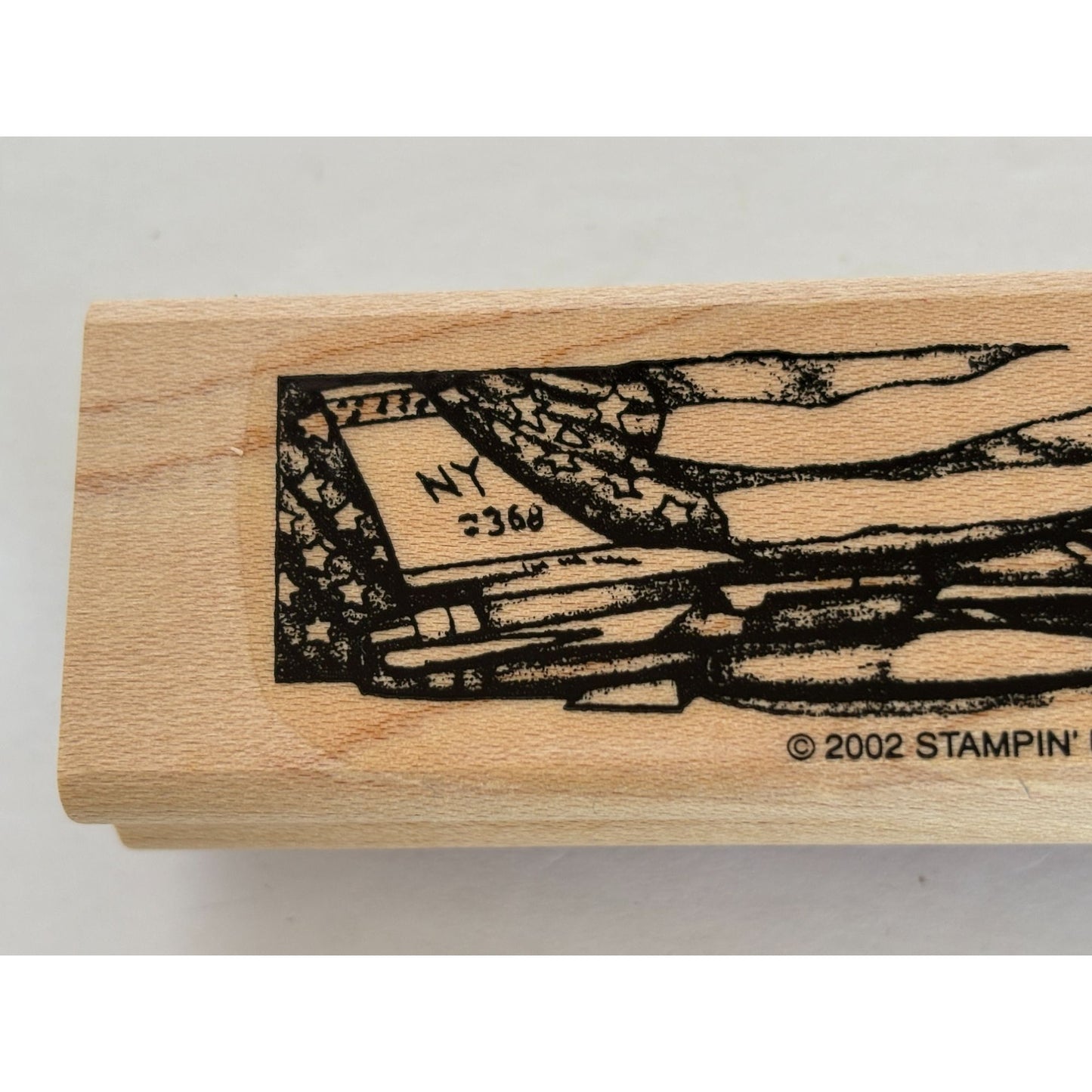 Stampin Up Rubber Stamp Set Courage Honor Military Soldier Praying Purple Heart